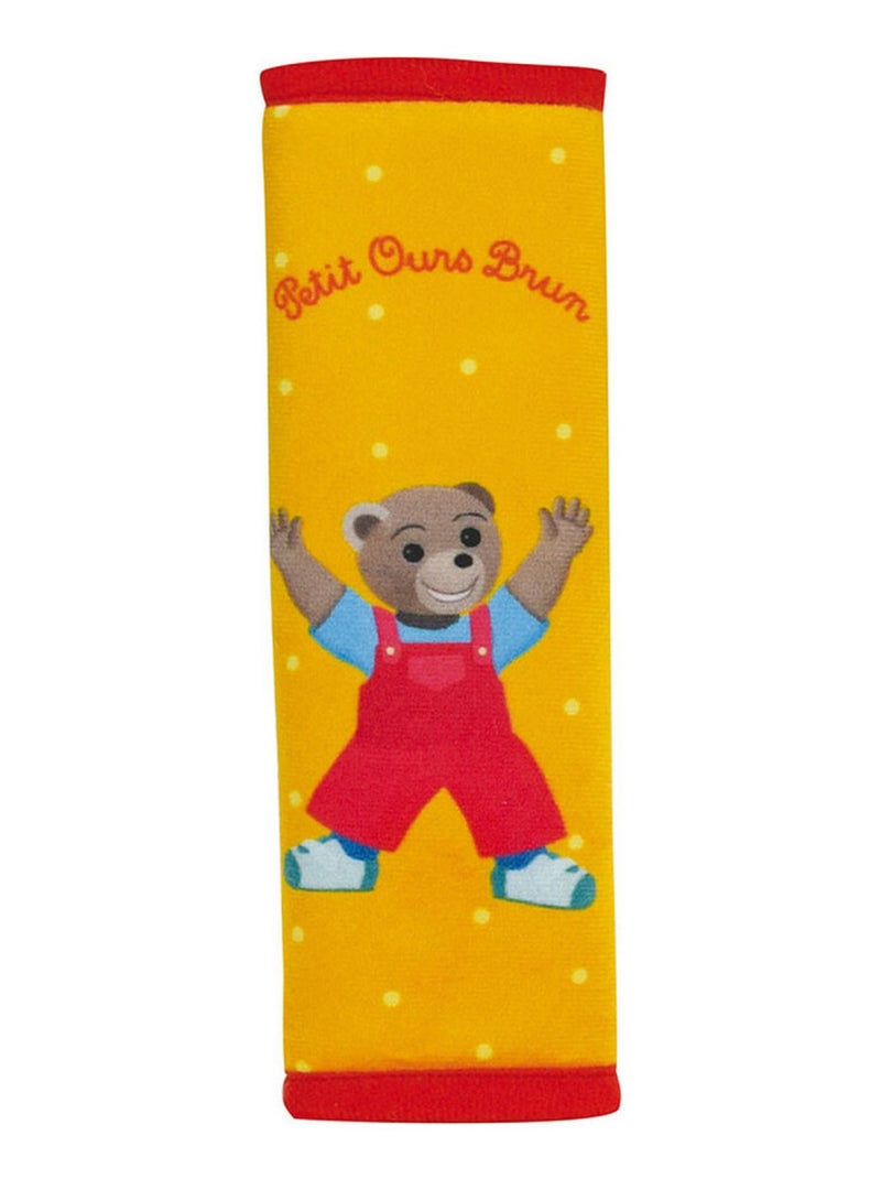 Petit ours brun protege ceinture en peluche douce  19 cm Orange - Kiabi