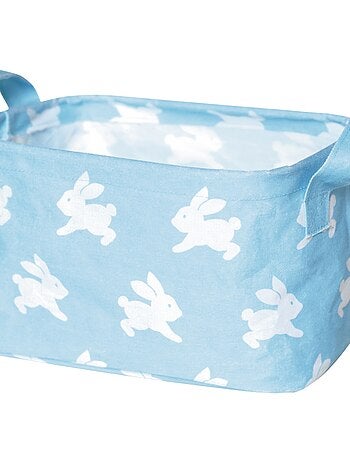 Petit panier de rangement BabyGlück Lapin, bleu clair