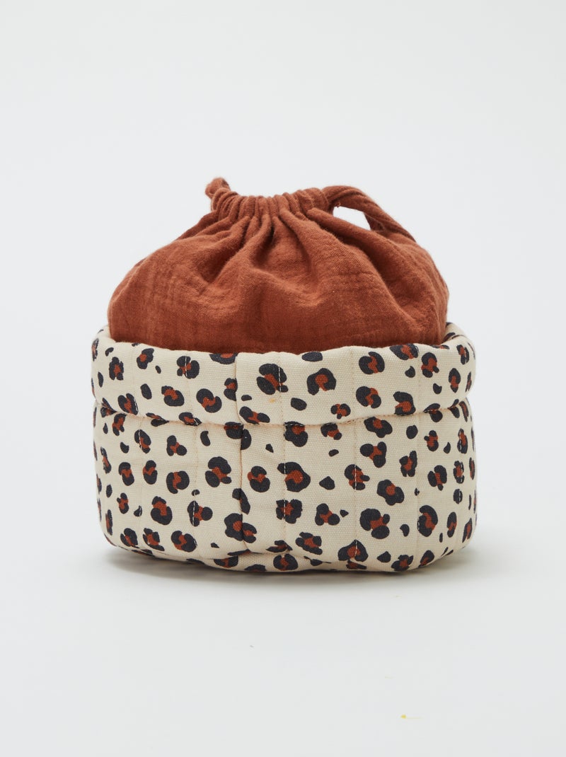 Petit panier de rangement Beige - Kiabi