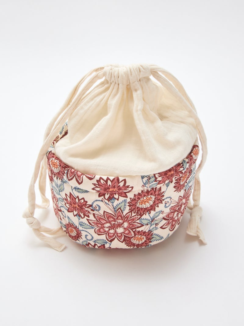 Petit panier de rangement Bleu - Kiabi