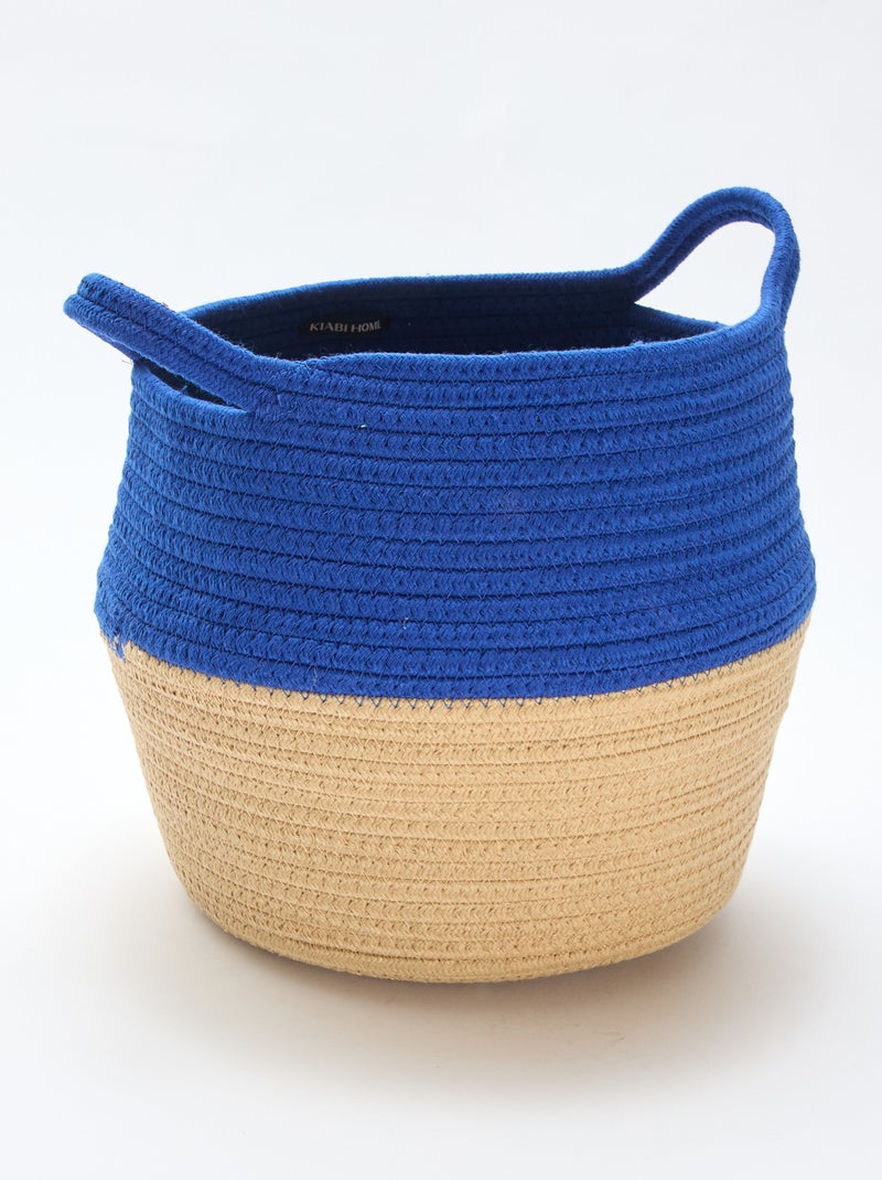 Petit panier de rangement Bleu - Kiabi
