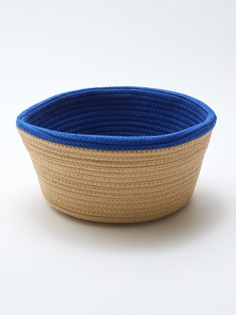 Petit panier de rangement Bleu - Kiabi