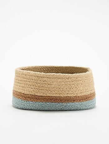 Petit panier de rangement en jute