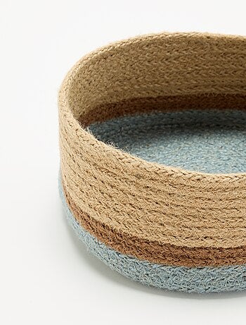 Petit panier de rangement en jute