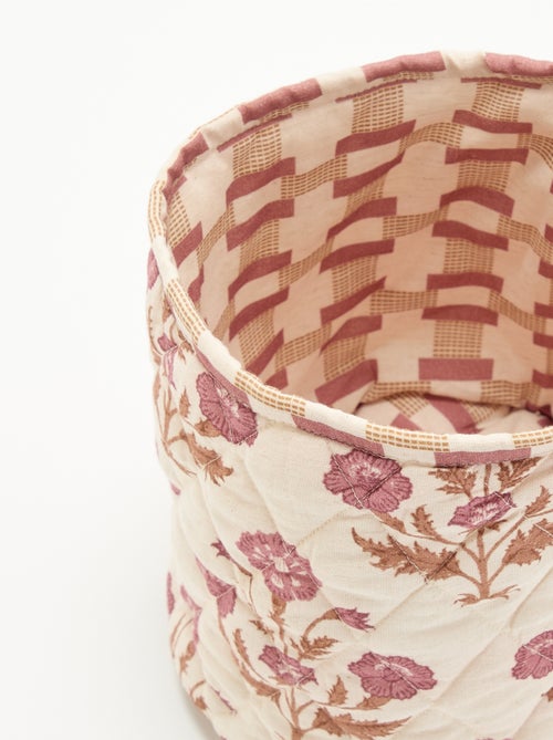 Petit panier de rangement imprimé - Kiabi