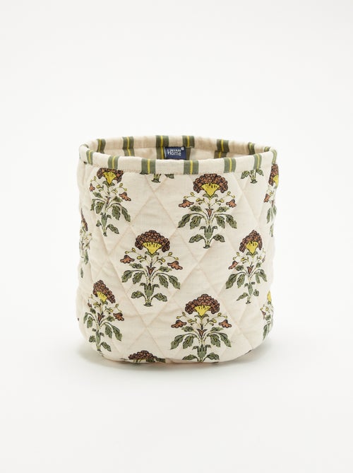 Petit panier de rangement imprimé - Kiabi