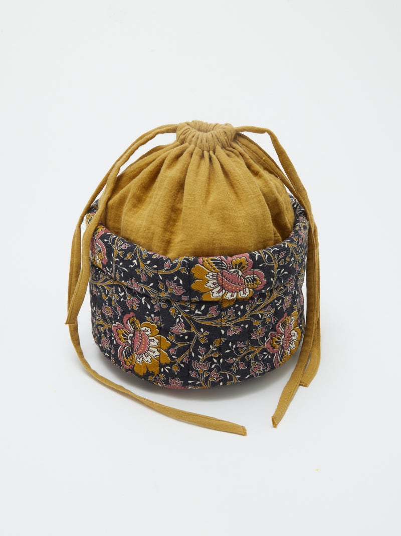 Petit panier de rangement Noir - Kiabi