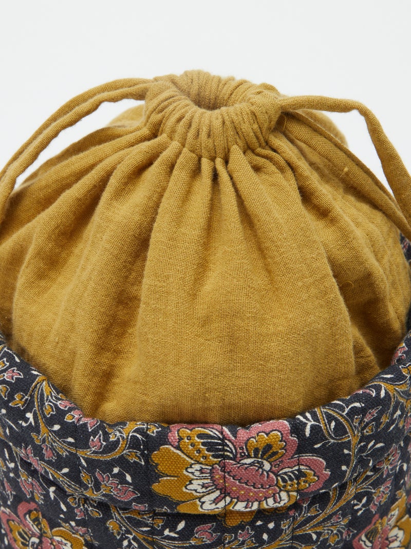 Petit panier de rangement Noir - Kiabi