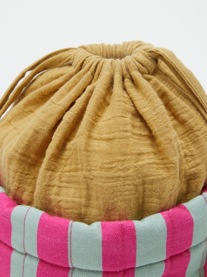 Petit panier de rangement Rose - Kiabi