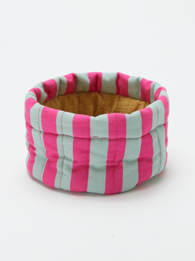 Petit panier de rangement Rose - Kiabi