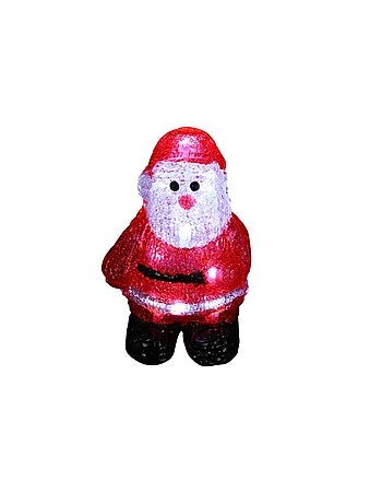 Petit pere noel lumineux a led blanc froid