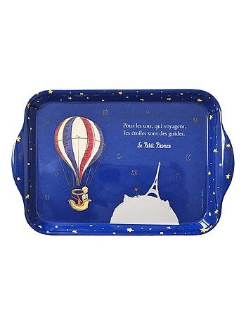 Petit plateau bleu le petit prince en mélamine 20.8 cm
