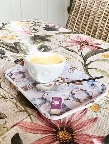 Petit plateau rectangulaire bienvenue à bord