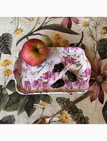 Petit plateau rectangulaire Élégantes Orchidées