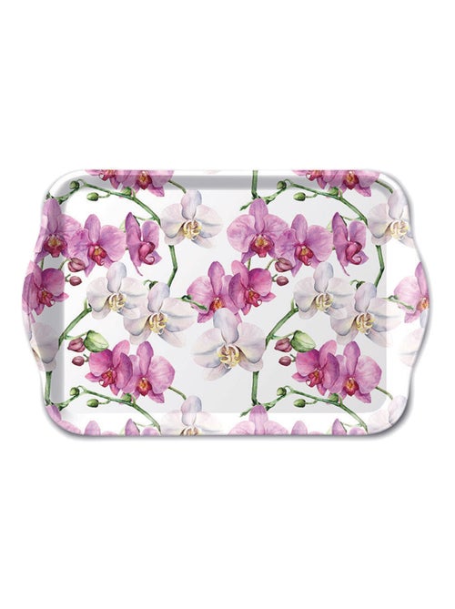 Petit plateau rectangulaire Élégantes Orchidées - Kiabi