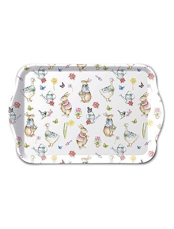 Petit plateau rectangulaire Jardin de Pâques