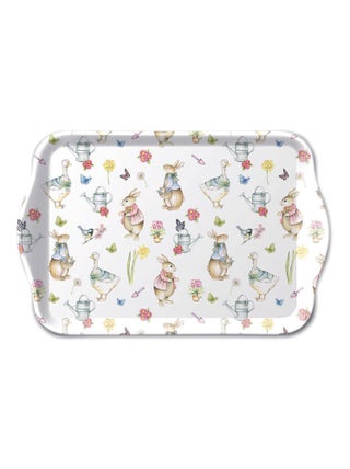 Petit plateau rectangulaire Jardin de Pâques