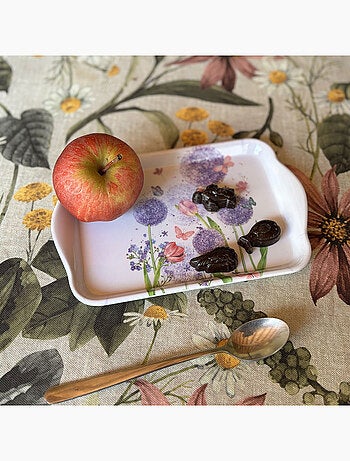 Petit plateau rectangulaire La Beauté des Fleurs