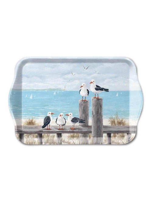 Petit plateau rectangulaire mouettes sur le quai - Kiabi