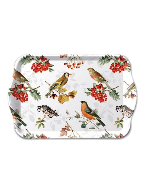 Petit plateau rectangulaire oiseaux en automne - Kiabi