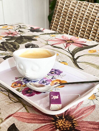 Petit plateau rectangulaire pensées