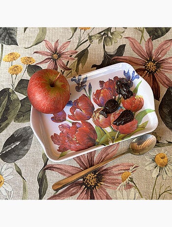 Petit plateau rectangulaire Tulipes