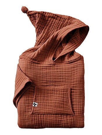 Petit poncho enfant mixte en gaze de coton Gaia