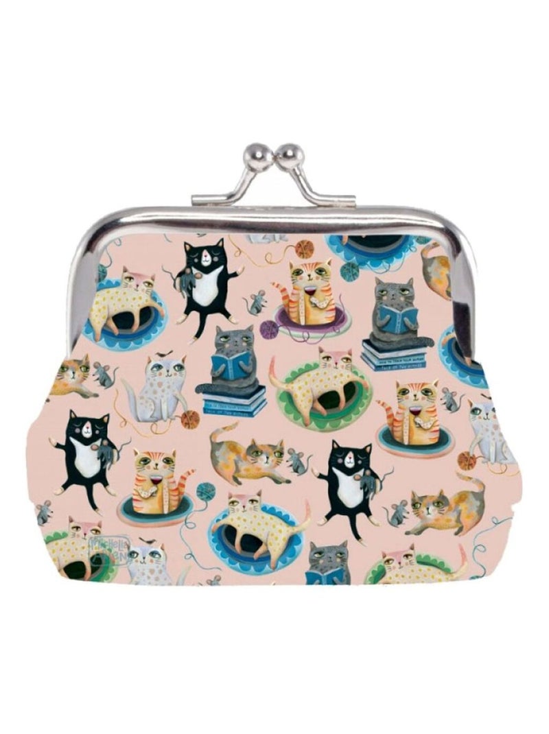 Petit Porte monnaie All Over - Chat par Michelle Allen Rose - Kiabi