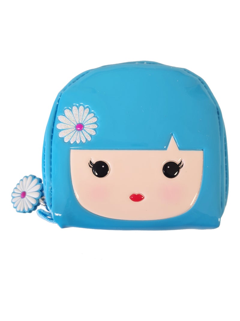 Petit porte monnaie bleu Kimmi Junior Bleu - Kiabi