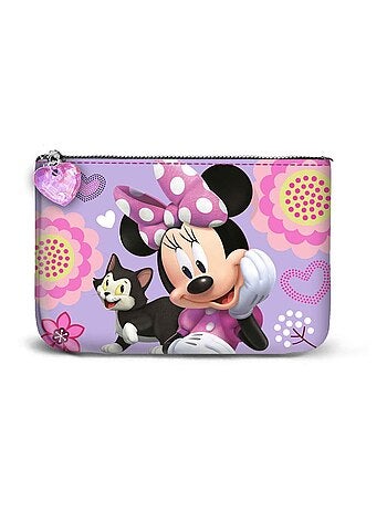 Petit Porte-monnaie Carré - Disney Minnie Mouse Cat - Lilas - Taille Unique