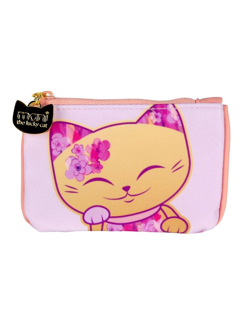 Petit porte-monnaie Mani The Lucky Cat - Rose Rose - Kiabi
