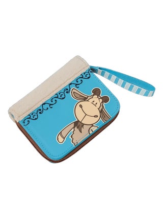 Petit portefeuille bleu mouton Nici