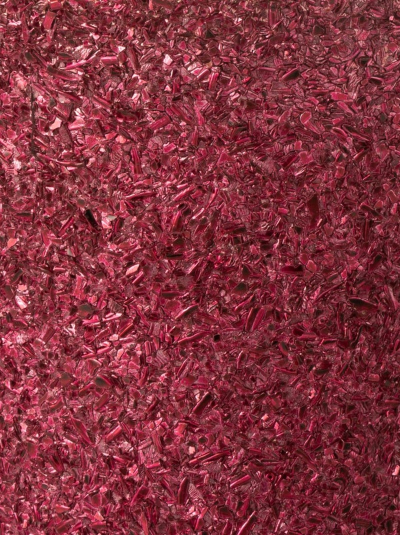 Petit pot pour Fleur en verre Rose pailleté Rose - Kiabi