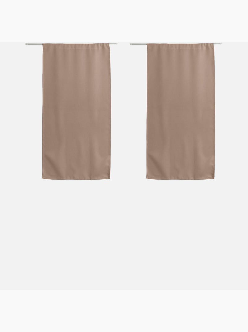 Petit rideau uni et occultant Bois naturel - Kiabi