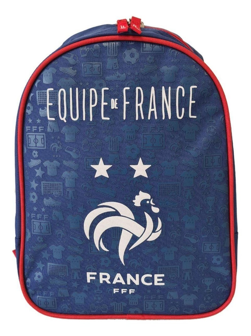 Petit sac à bretelles FFF Fédération Française de Football Bleu - Kiabi