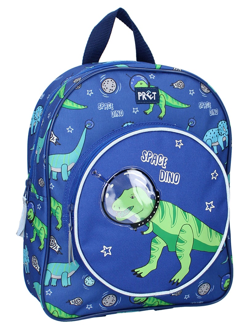 Petit sac à dos 'dinosaures de l'espace' bleu - Kiabi