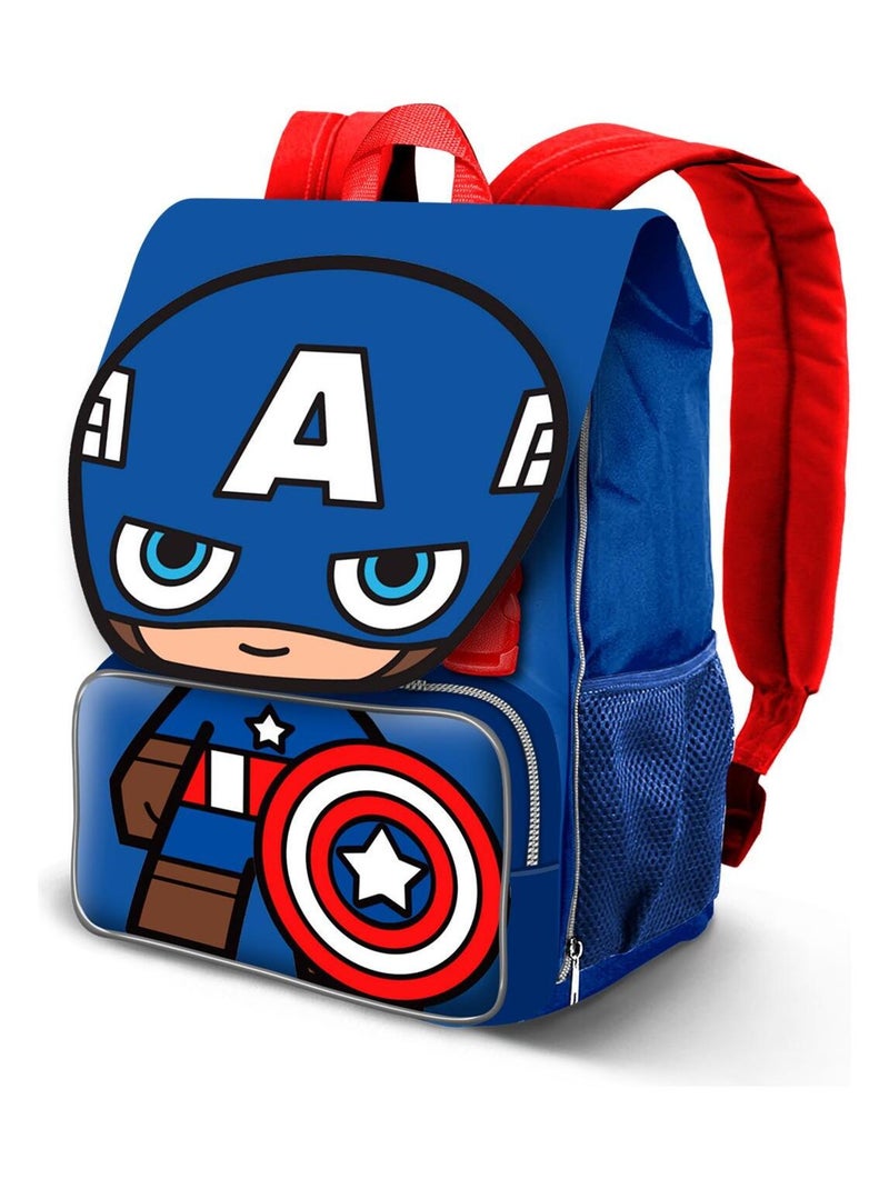 Petit Sac à dos Extensible EXP - Marvel Captain America Glory - Bleu - Taille Unique Bleu - Kiabi
