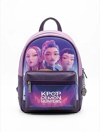 Petit sac à dos simili cuir k-pop demon hunters huntrix