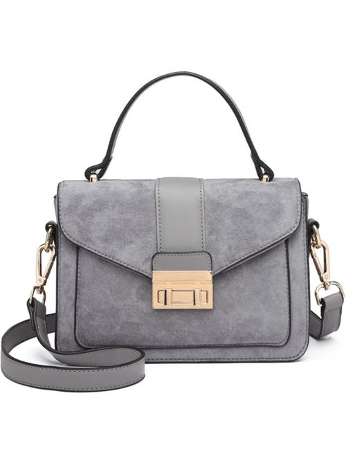 Petit sac bandoulière métal carré similicuir suédé 22x8x15 cm - miss lulu - Kiabi Petit sac bandoulière métal carré similicuir suédé 22x8x15 cm - miss lulu - Kiabi