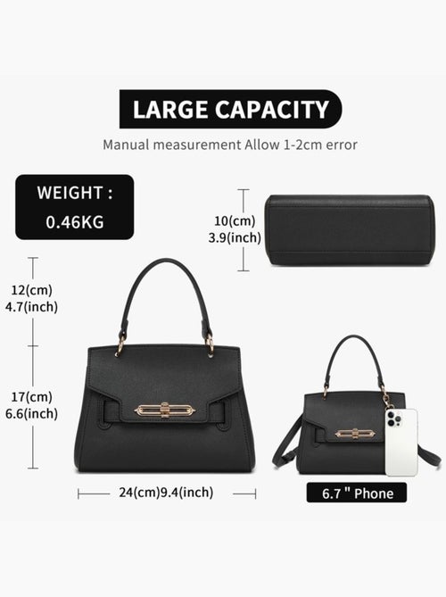 Petit sac bandoulière verrouillage torsadé 24x17x10 cm - miss lulu - Kiabi Petit sac bandoulière verrouillage torsadé 24x17x10 cm - miss lulu - Kiabi