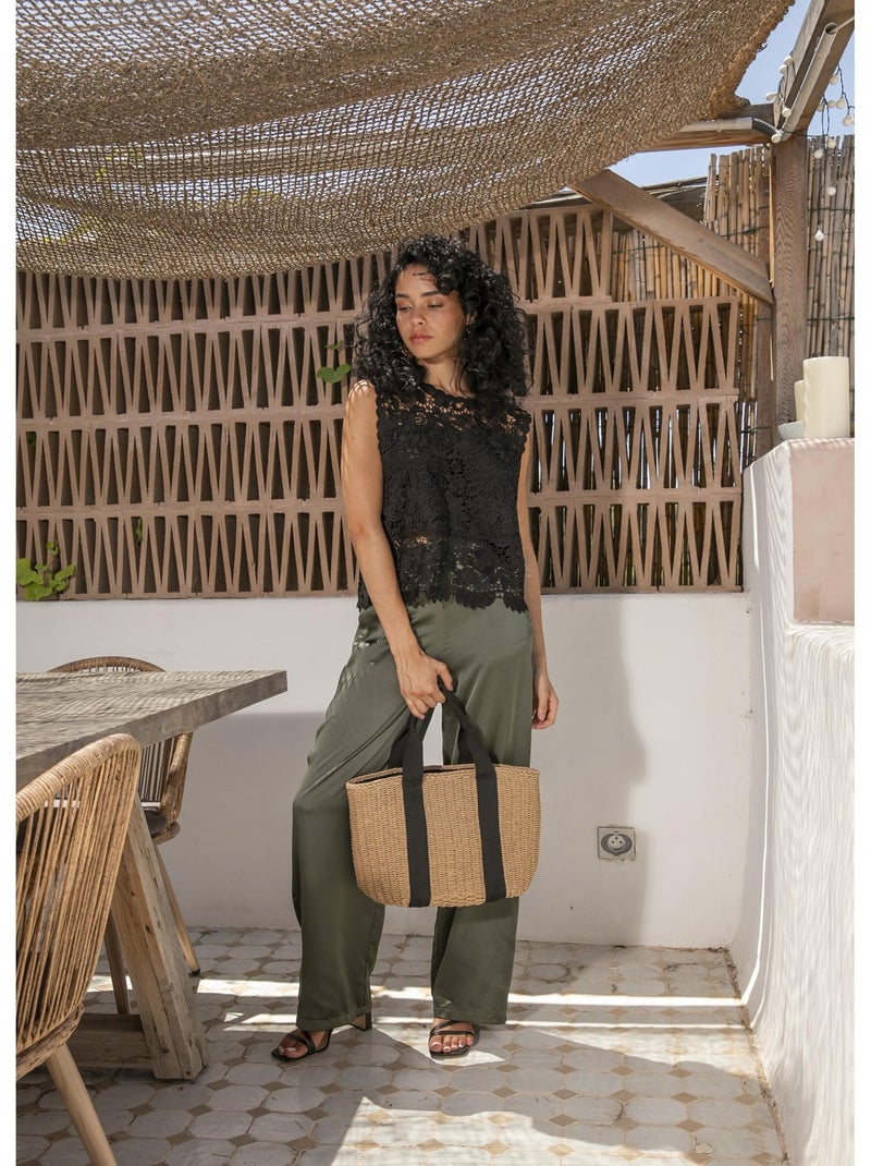 Petit sac de plage DL-HELOISE Beige - Kiabi