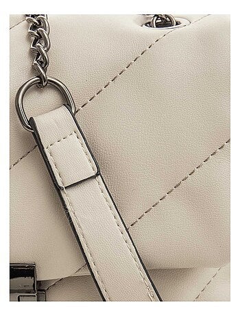 Pochette zippée message - beige - Kiabi - 7.00€