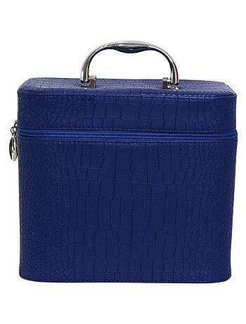 Petit vanity case aspect croco