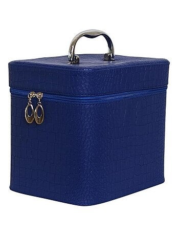 Petit vanity case aspect croco