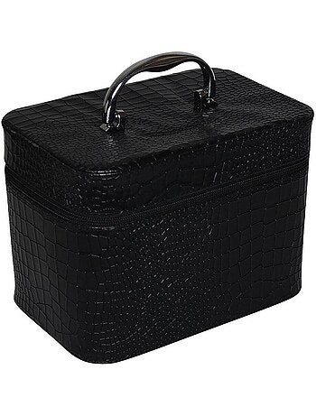 Petit vanity case aspect croco