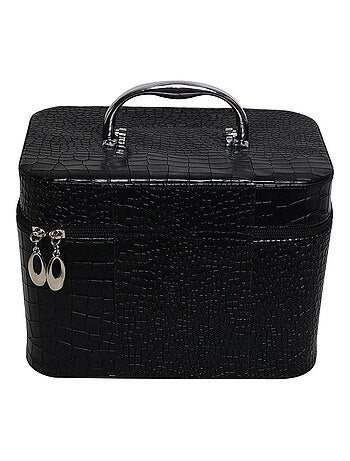 Petit vanity case aspect croco