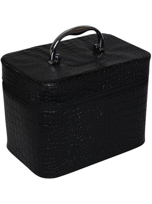 Petit vanity case aspect croco - Kiabi