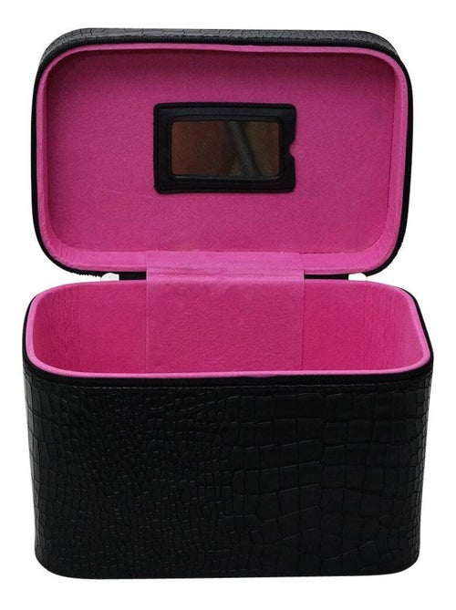 Petit vanity case aspect croco - Kiabi