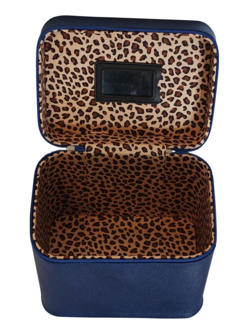 Petit vanity case lisse MAJA Bleu - Kiabi