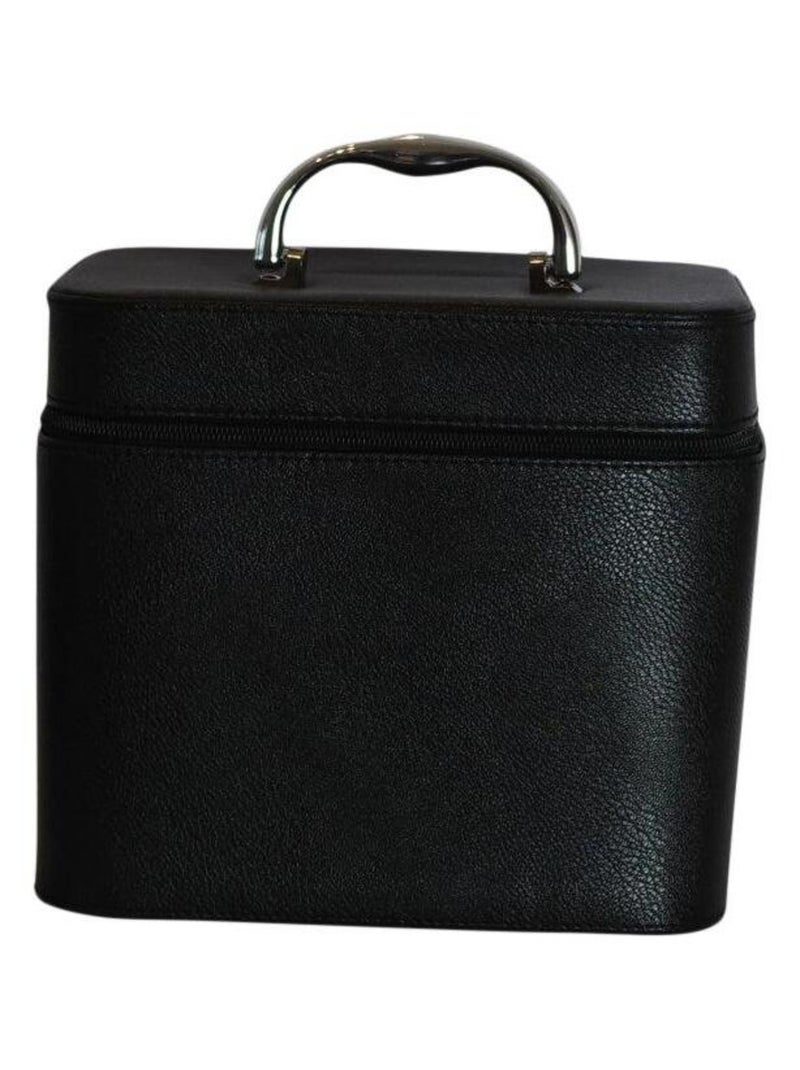 Petit vanity case lisse MAJA Noir - Kiabi